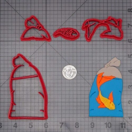 Koi Fish in Bag 266-K471 Cookie Cutter Set