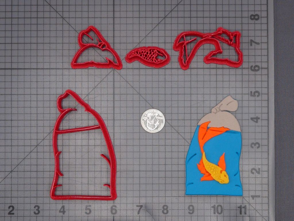 Koi Fish in Bag 266-K471 Cookie Cutter Set