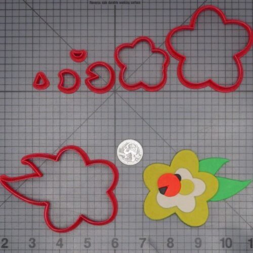 Lady Bug on Flower 266-K520 Cookie Cutter Set