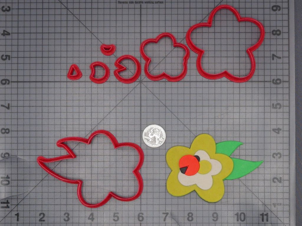 Lady Bug on Flower 266-K520 Cookie Cutter Set