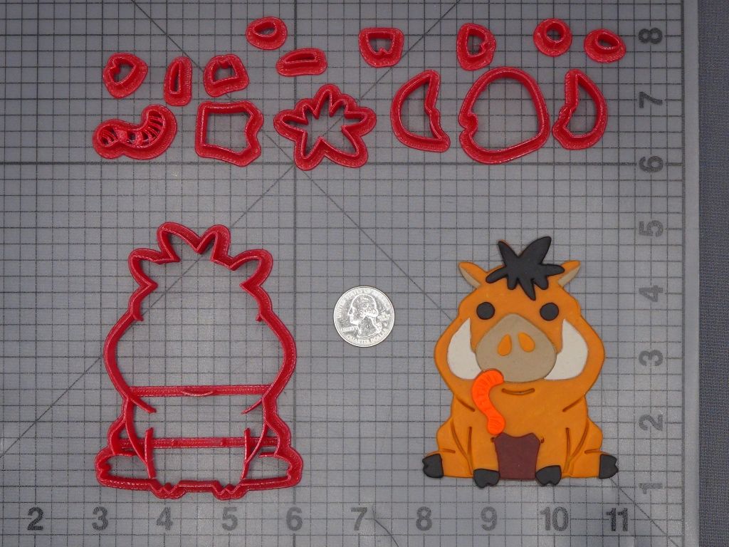 Lion King - Pumba 266-K678 Cookie Cutter Set