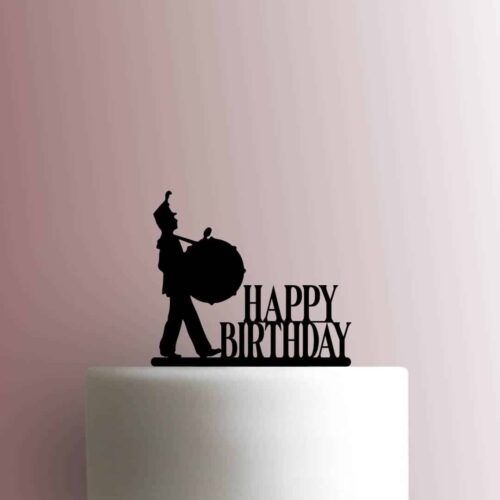 Marching Band Drummer Happy Birthday 225-B876 Cake Topper