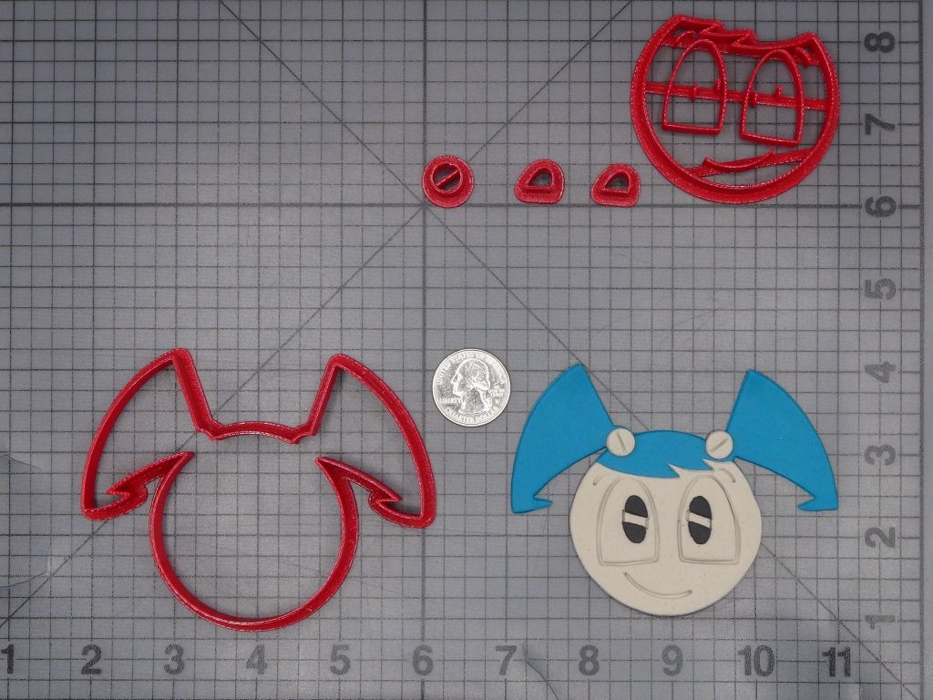 My Life as a Teenage Robot - Jennifer Head 266-K603 Cookie Cutter Set
