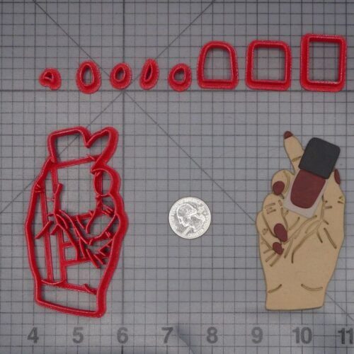 Nail Polish in Hand 266-K563 Cookie Cutter Set