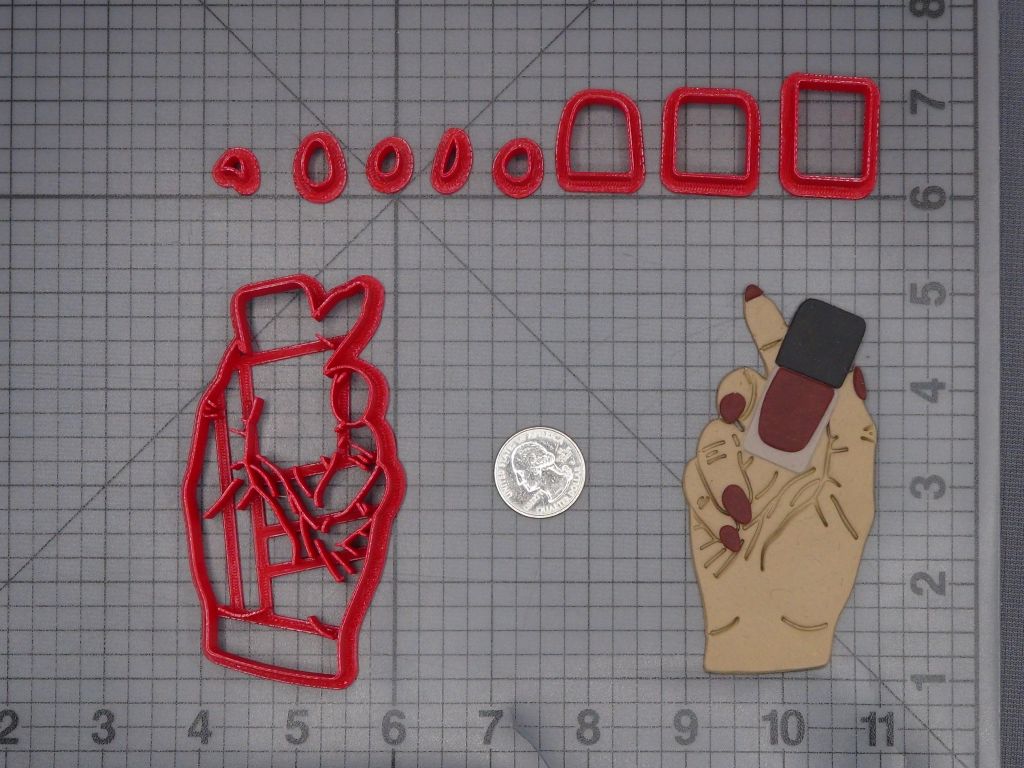 Nail Polish in Hand 266-K563 Cookie Cutter Set