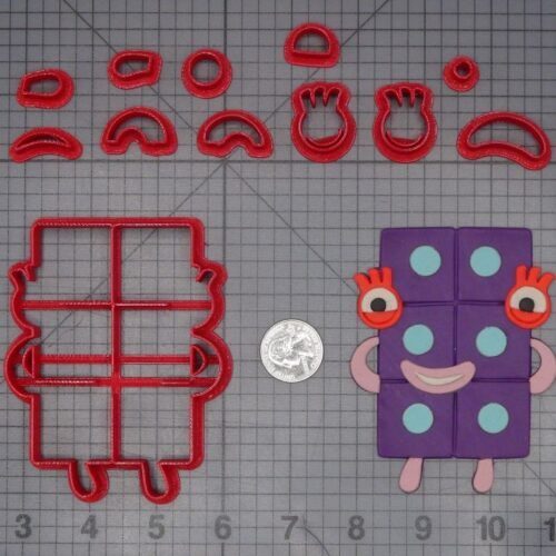 Numberblocks Adventure - Six 266-K680 Cookie Cutter Set