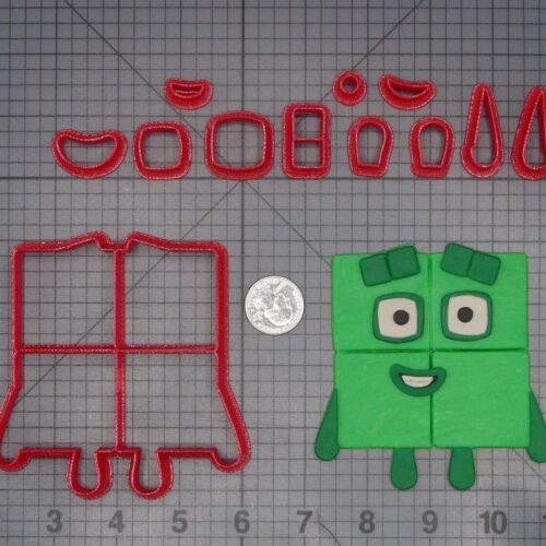 Numberblocks Adventures - Four 266-K504 Cookie Cutter Set