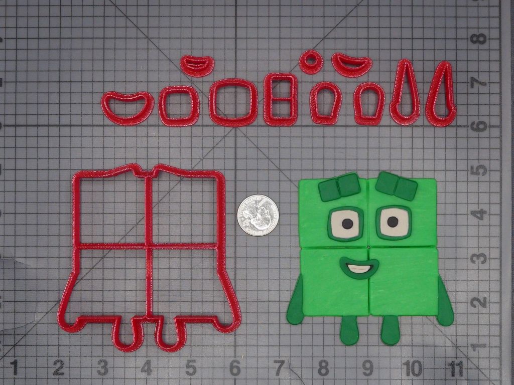 Numberblocks Adventures - Four 266-K504 Cookie Cutter Set