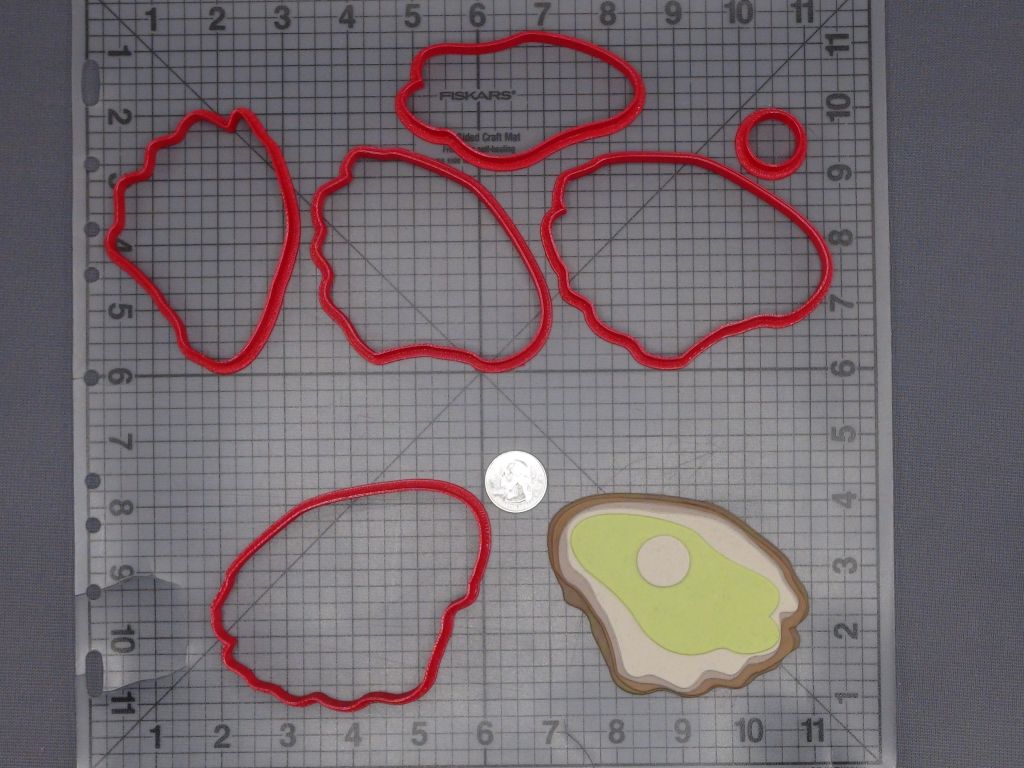Oyster with Pearl 266-K599 Cookie Cutter Set