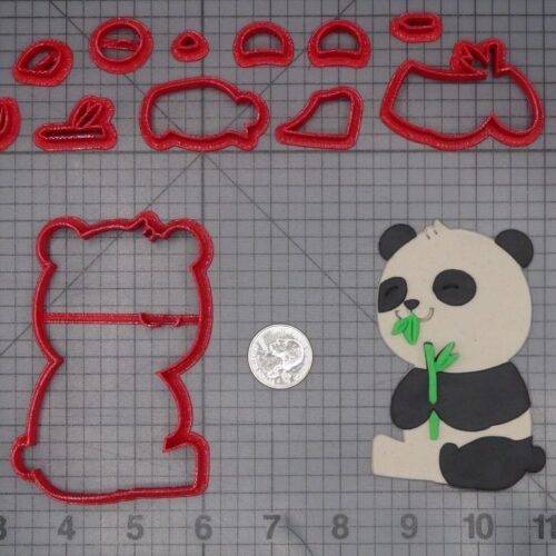 Panda Eating Bamboo 266-K496 Cookie Cutter Set