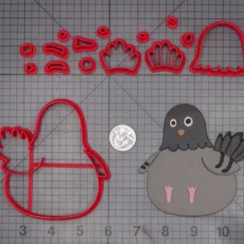 Pigeon Bird 266-K397 Cookie Cutter Set