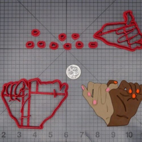 Pinky Promise Hands 266-K600 Cookie Cutter Set