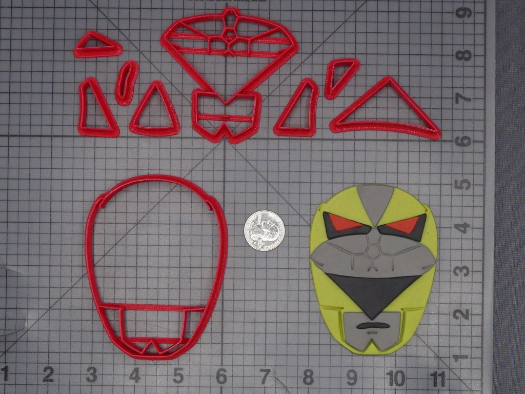 Power Rangers Lost Galaxy - Yellow Ranger 266-K712 Cookie Cutter Set