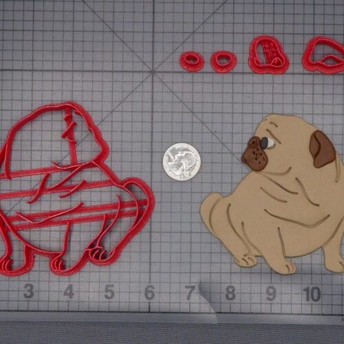 Pug Dog 266-K555 Cookie Cutter Set