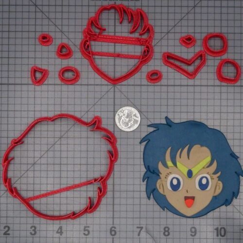 Sailor Moon - Mercury Head 266-K713 Cookie Cutter Set