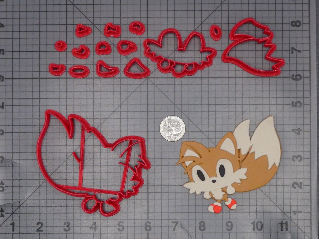 Sonic the Hedgehog - Tails Body 266-K457 Cookie Cutter Set