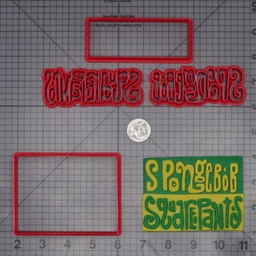 Spongebob Squarepants Logo 266-K537 Cookie Cutter Set