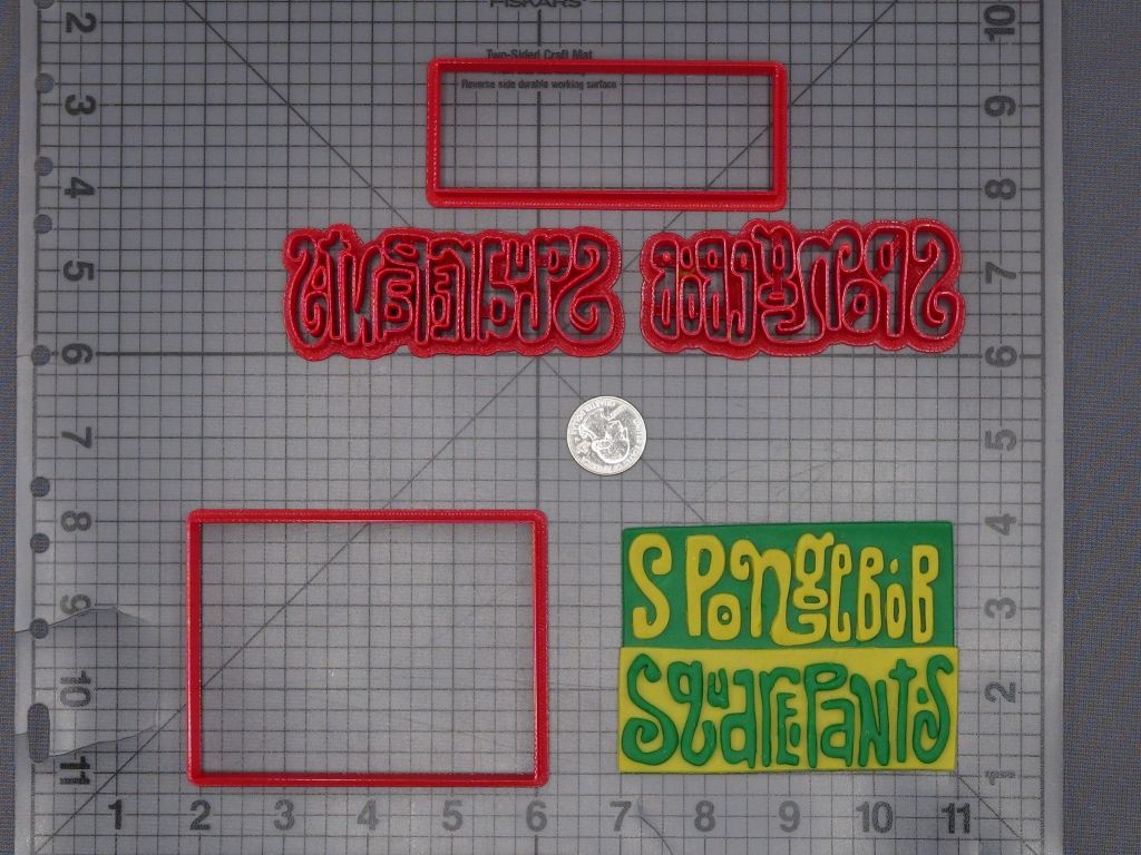 Spongebob Squarepants Logo 266-K537 Cookie Cutter Set