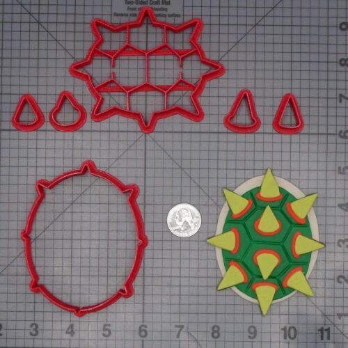 Super Mario - Bowser Shell 266-K709 Cookie Cutter Set
