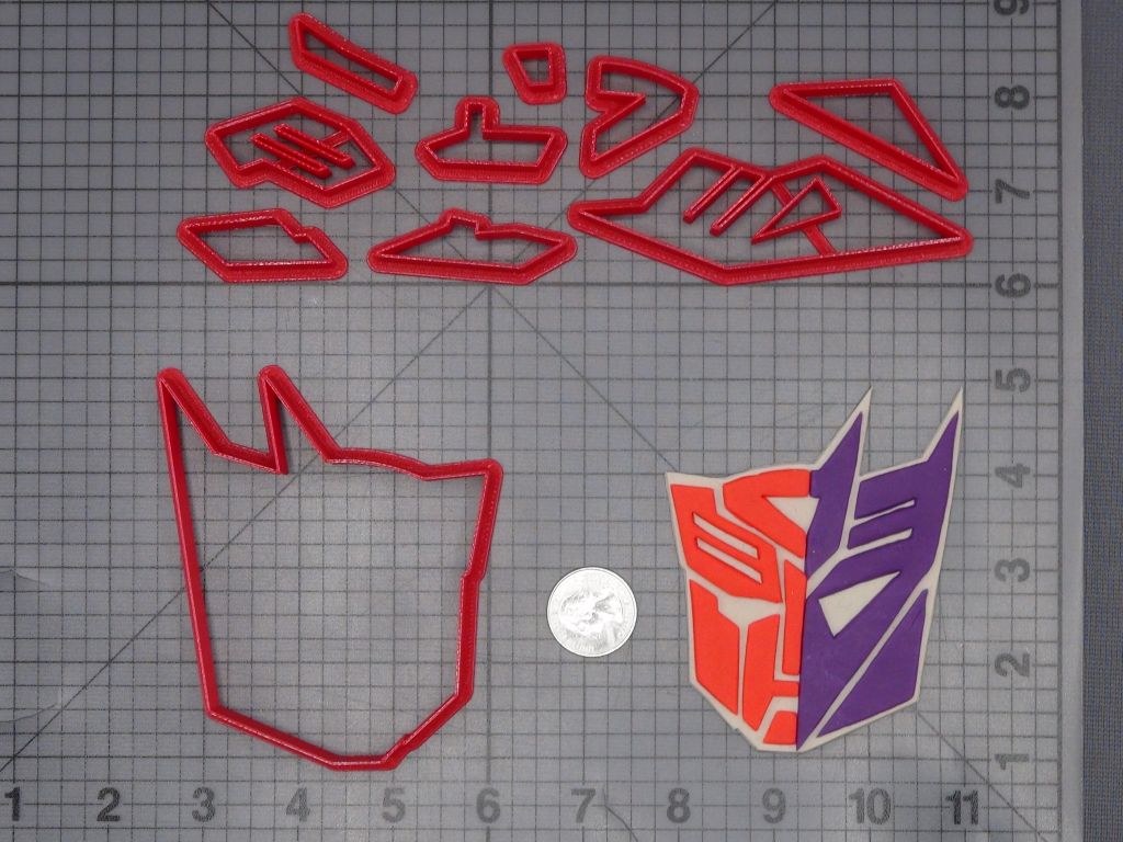 Transformers - Autobot and Decepticon Head 266-K534 Cookie Cutter Set