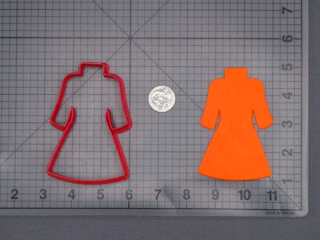 Turtle Neck Dress 266-K585 Cookie Cutter Silhouette