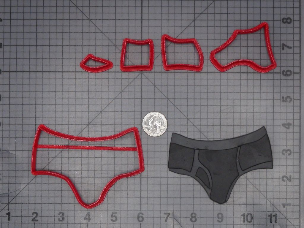 Underwear 266-K492 Cookie Cutter Set