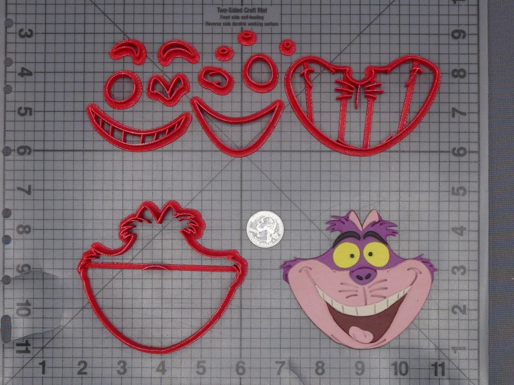 Alice in Wonderland - Cheshire Cat Head 266-K768 Cookie Cutter Set