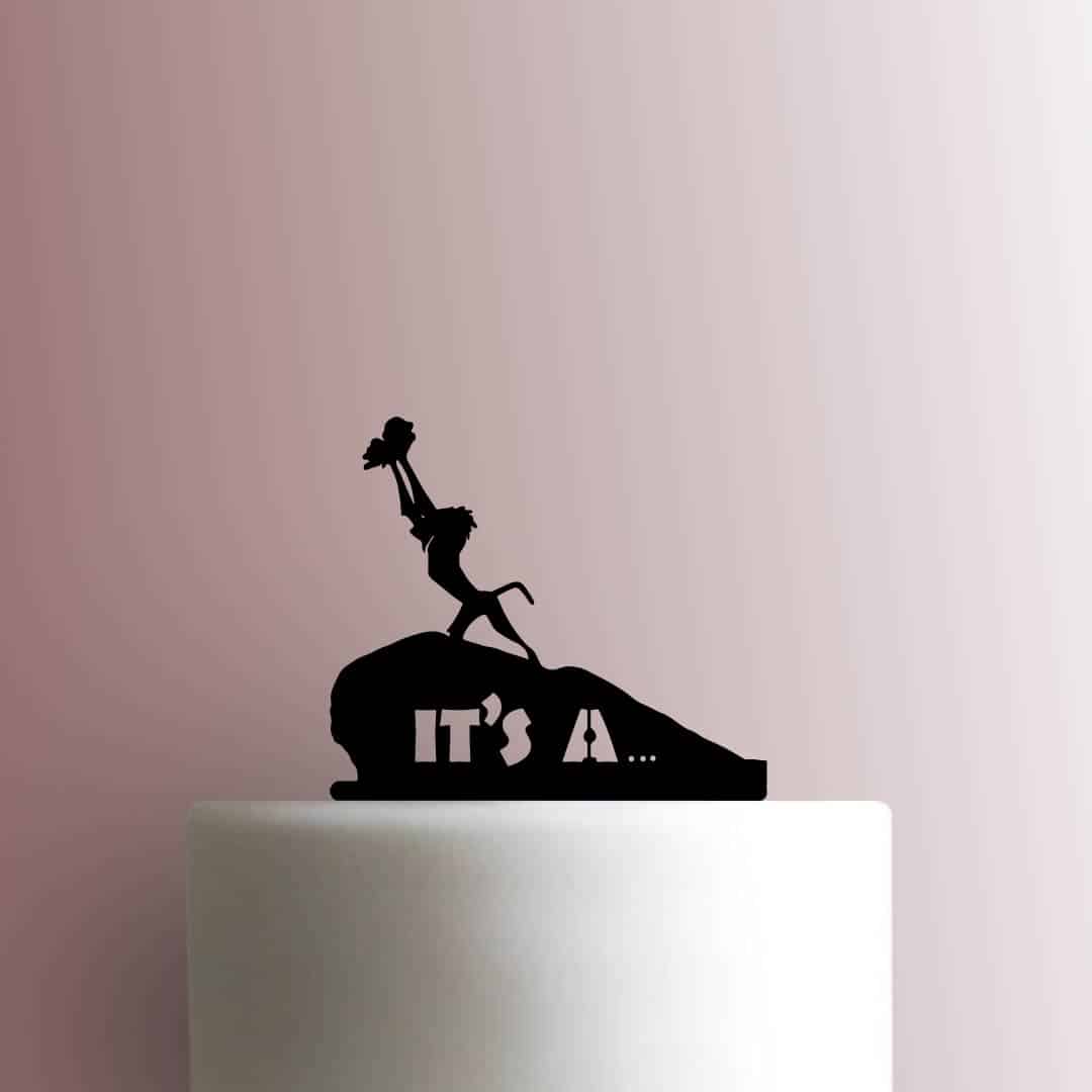 Baby Shower - Lion King - Gender Reveal Pride Rock Its A 225-B977 Cake Topper