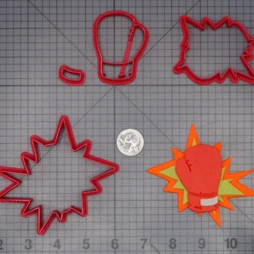 Boxing Glove Pow 266-K592 Cookie Cutter Set