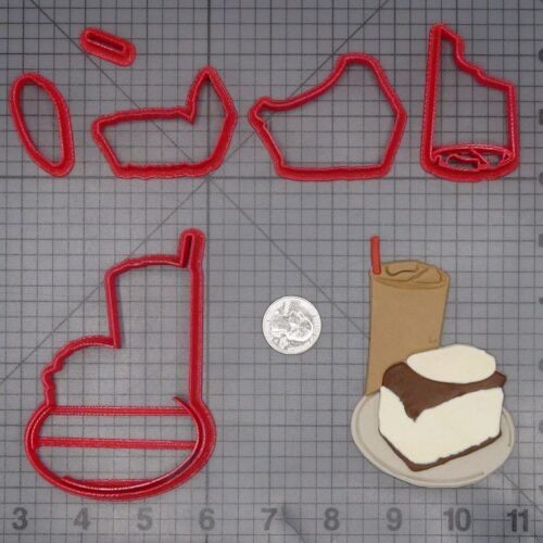 Cake and Ice Coffee 266-K672 Cookie Cutter Set