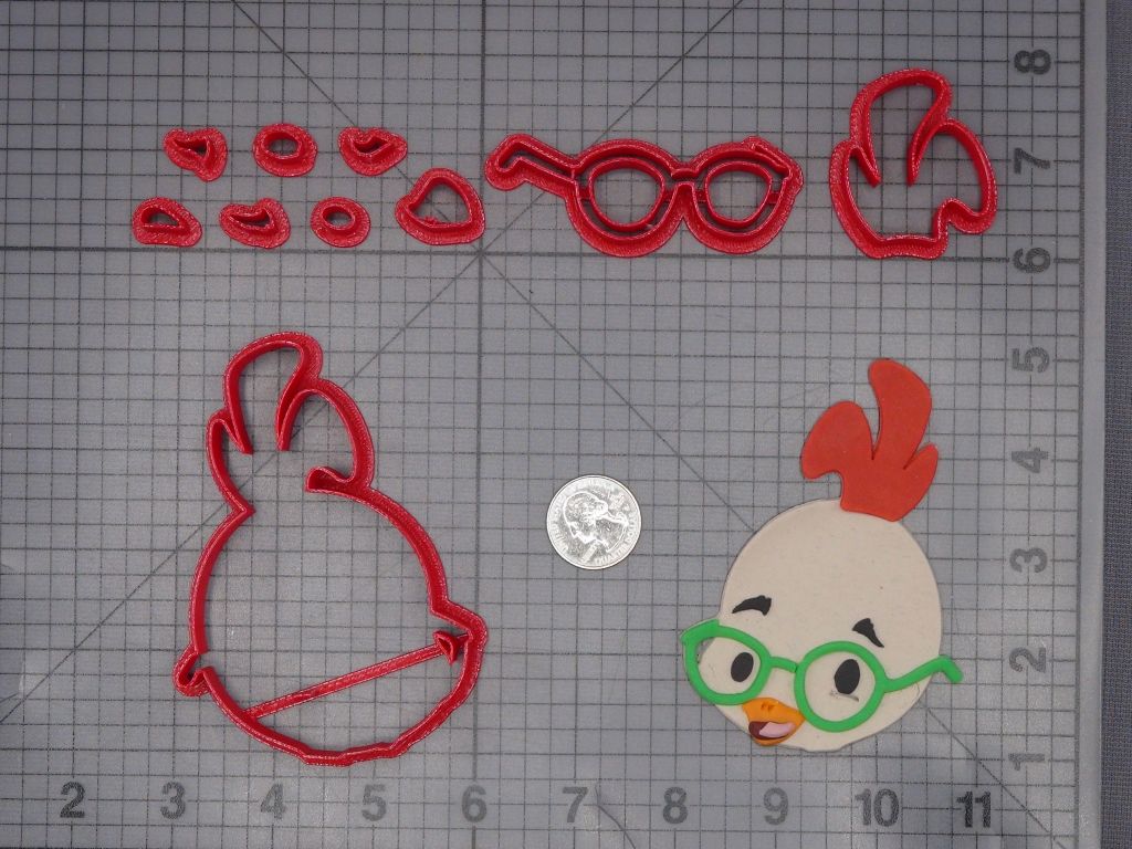 Chicken Little Head 266-K738 Cookie Cutter Set