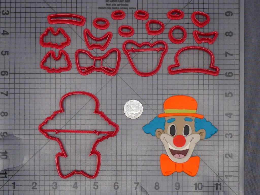Clown Head 266-K595 Cookie Cutter Set
