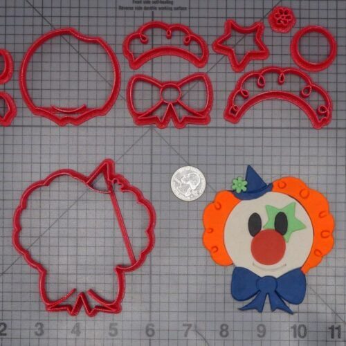 Clown Head 266-K695 Cookie Cutter Set