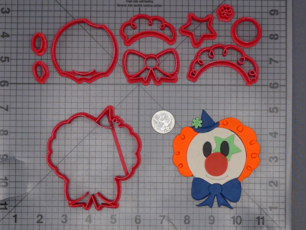 Clown Head 266-K695 Cookie Cutter Set