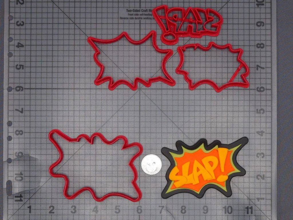 Comic Action Bubble - Slap 266-K670 Cookie Cutter Set