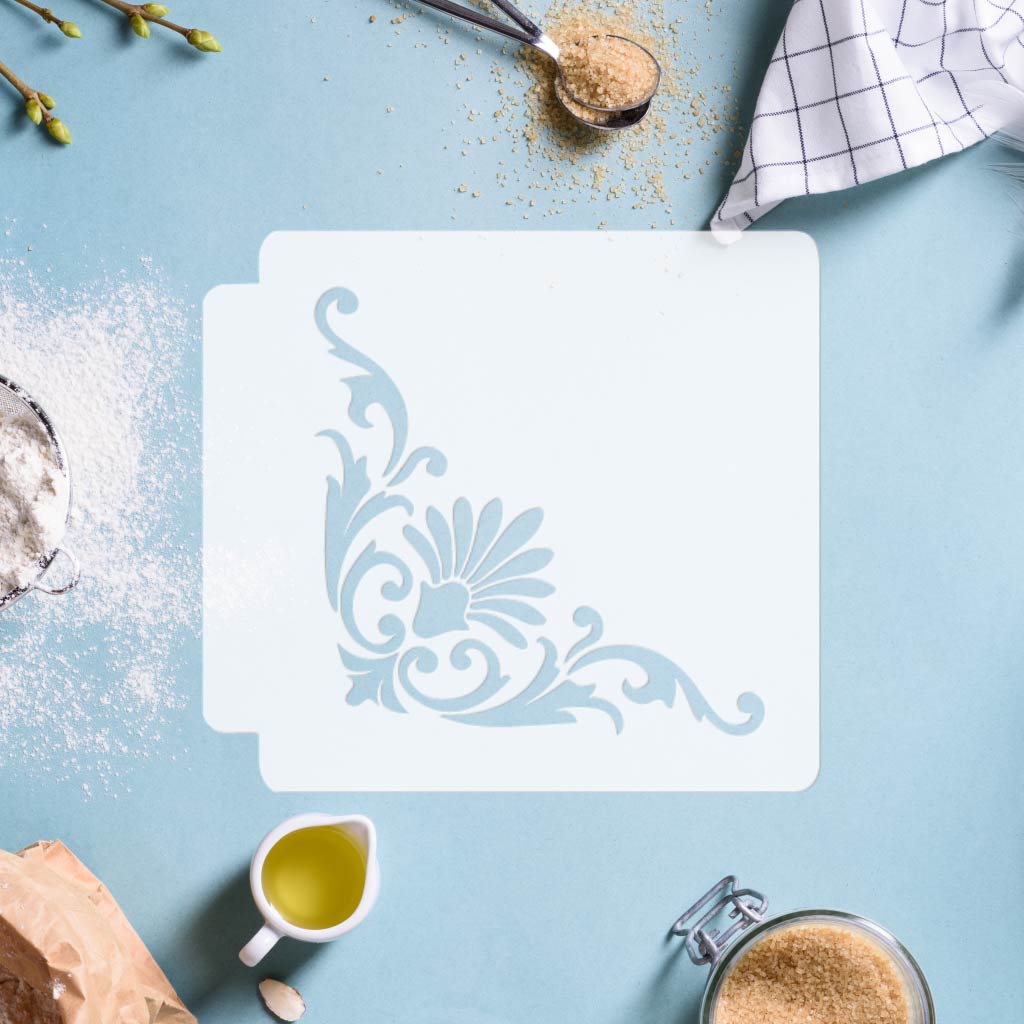 Damask Corner 783-I593 Stencil