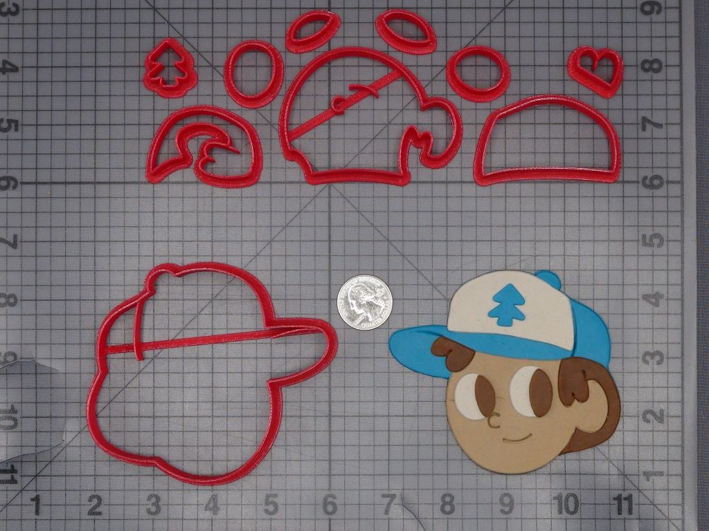 Gravity Falls - Dipper Head 266-K740 Cookie Cutter Set