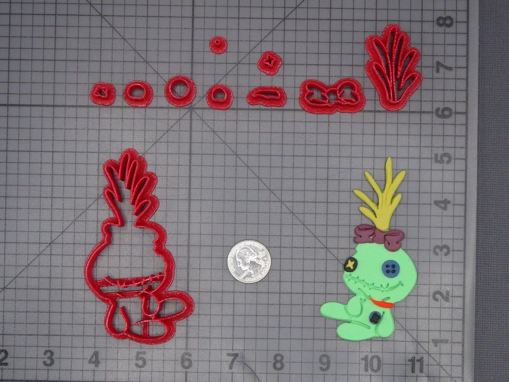 Lilo and Stitch - Scrump Body 266-K777 Cookie Cutter Set