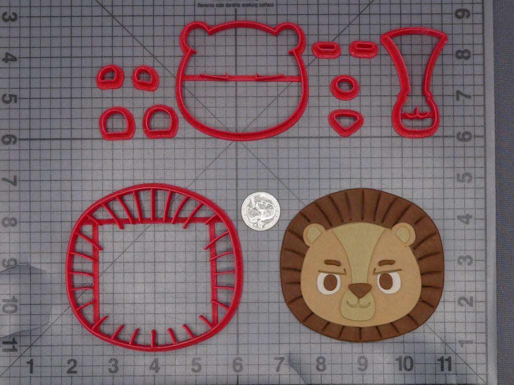 Lion Head 266-K703 Cookie Cutter Set