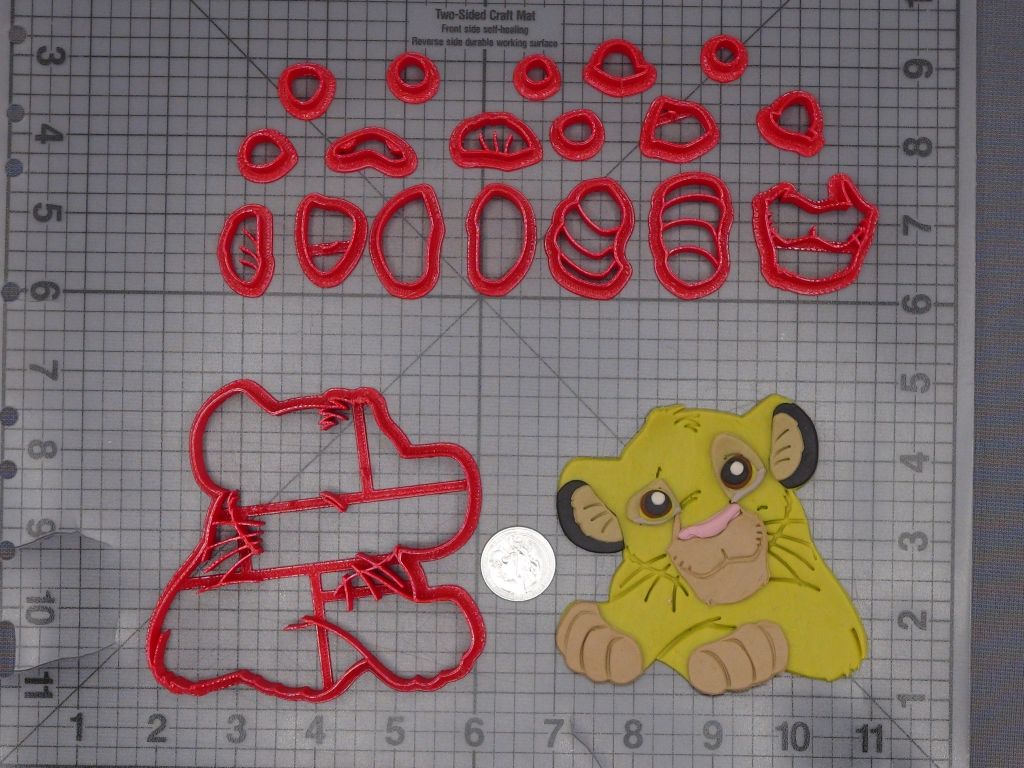 Lion King - Simba 266-D464 Cookie Cutter Set