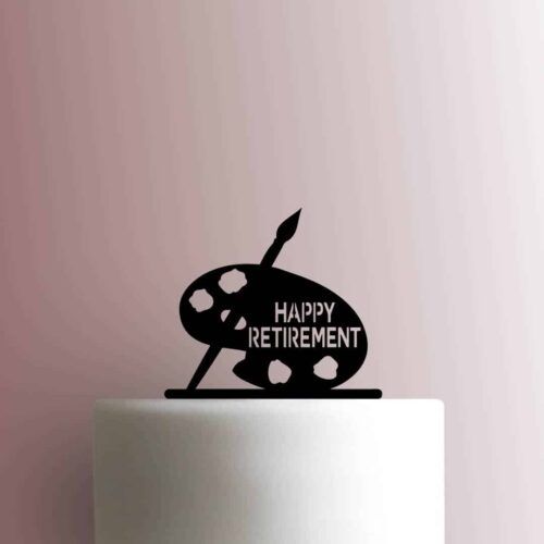 Paint Palette Happy Retirement 225-B987 Cake Topper