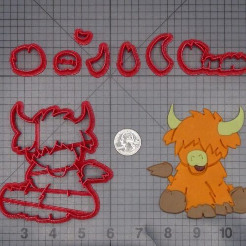 Scottish Highland Cow 266-K667 Cookie Cutter Set