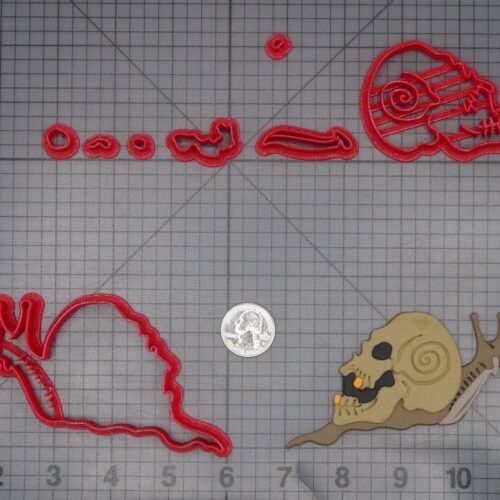 Skull Snail 266-K669 Cookie Cutter Set
