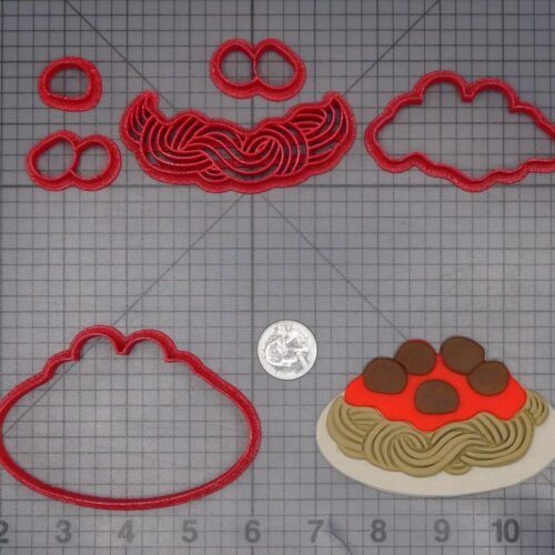 Spaghetti and Meatballs 266-K671 Cookie Cutter Set