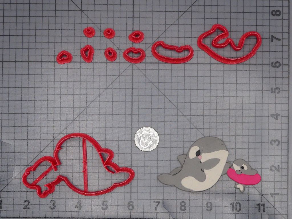 Whale Swimming Lessons 266-K602 Cookie Cutter Set