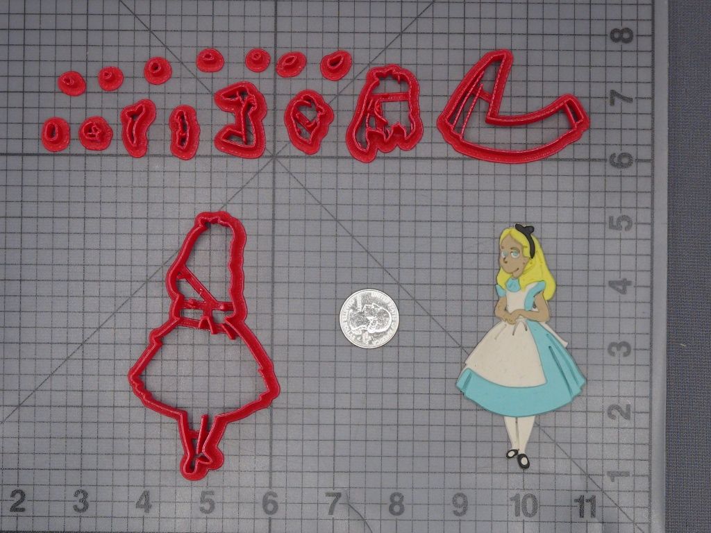 Alice in Wonderland - Alice Body 266-F109 Cookie Cutter Set
