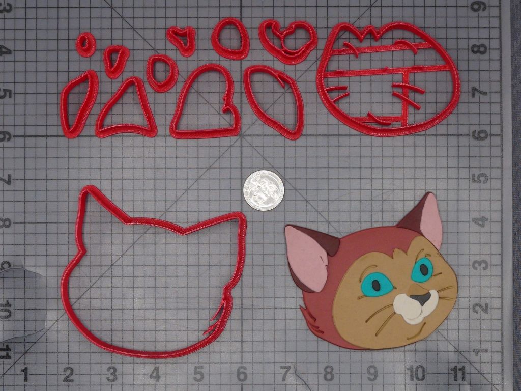 Alice in Wonderland - Dinah the Cat 266-K907 Cookie Cutter Set