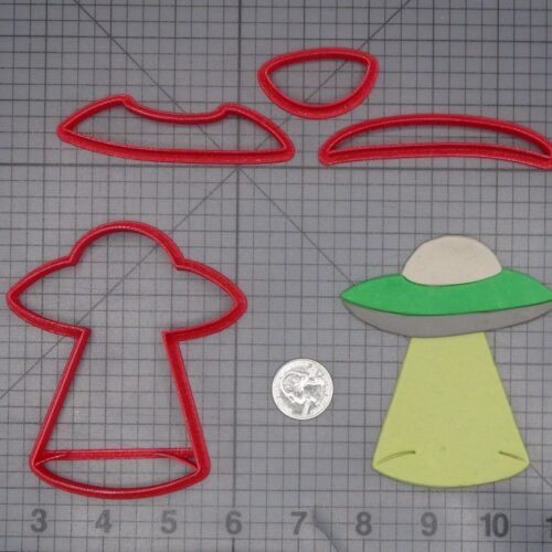 Alien Spaceship 266-K696 Cookie Cutter Set
