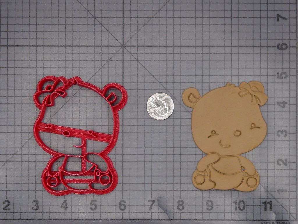 Baby Girl Bear 266-K898 Cookie Cutter