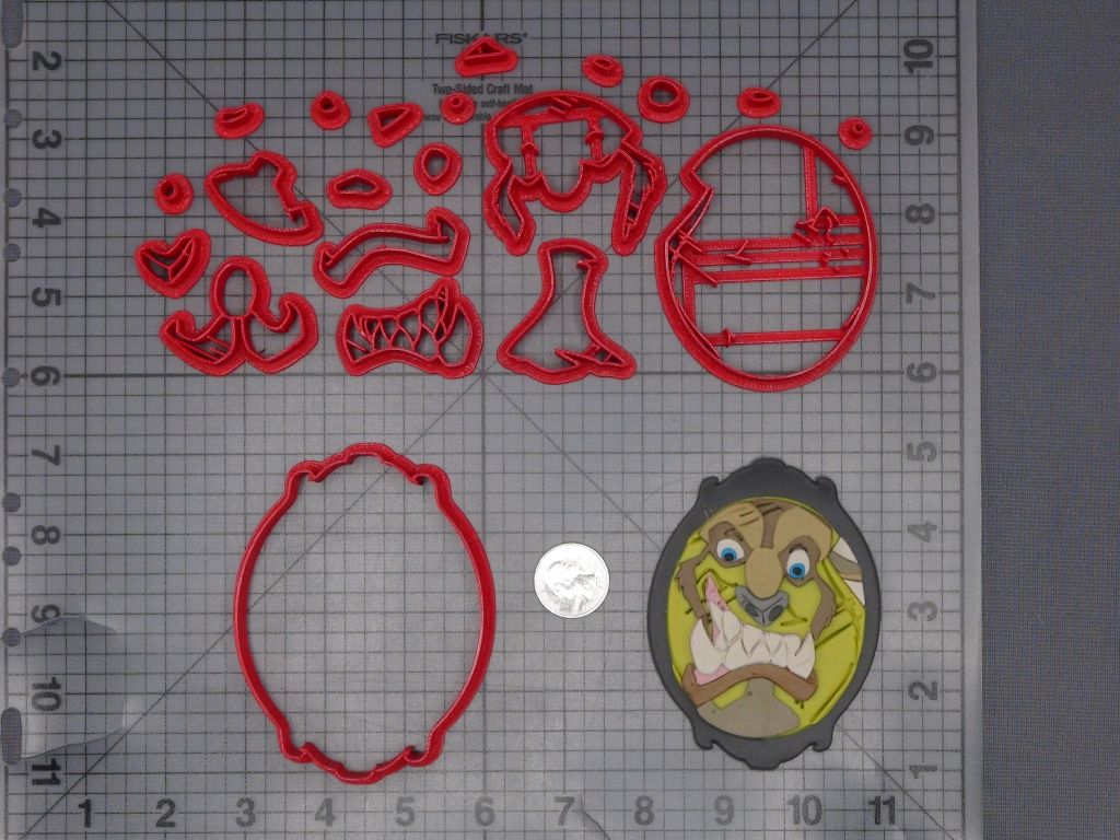 Beauty and the Beast - Beast in Mirror 266-K769 Cookie Cutter Set